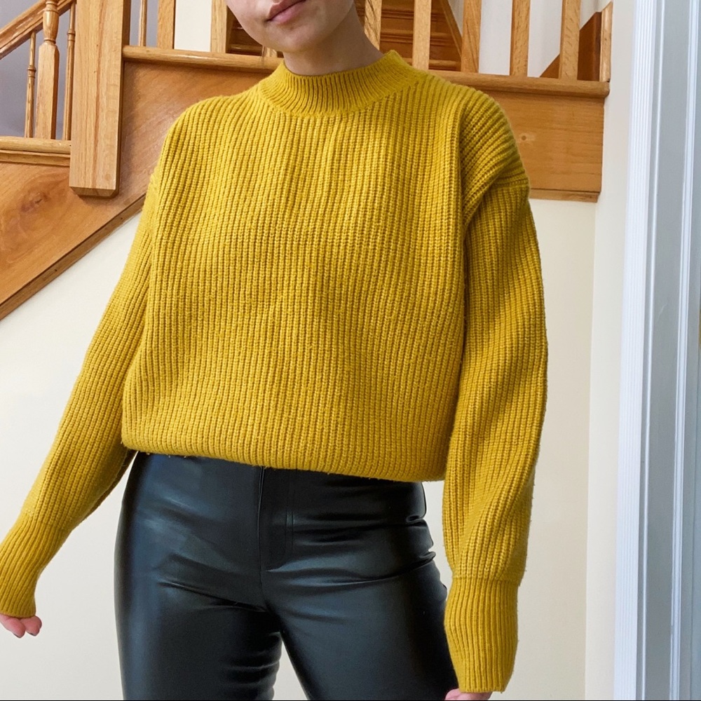 Mustard Yellow Knit Sweater